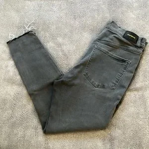 Express Jeans Express Skinny Super High Rise Grey Jeans Poshmark